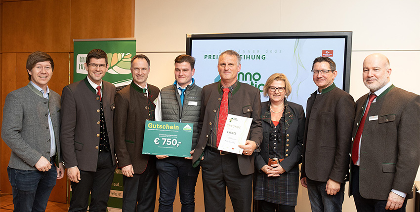 Gruppenfoto mit Ehrengästen zur Agrarmesse